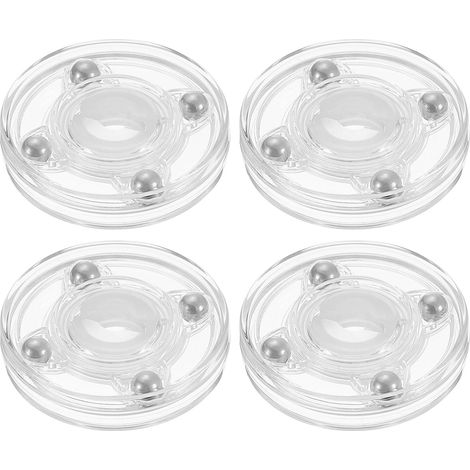 4Pcs Plateau Tournant en Acrylique Lazy Susan 2 Pouces 360 Degrés (1/5)