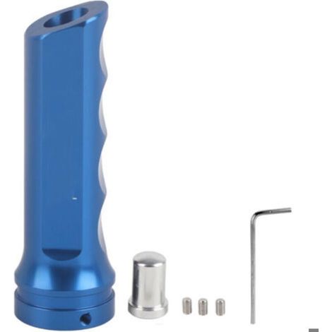 Copertura universale in alluminio per freno a mano per auto, copertura blu per freno a mano (1/4)