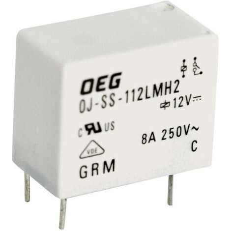 TE Connectivity OJ-SS-112LMH2,005 Relais pour circuits imprimés 12 V/DC 8 A 1 NO (T) 1 pc(s) S71176 (1/5)