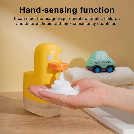 Filiyano-Distributeur de savon moussant automatique rechargeable avec batterie 1200 mAh, fonction sans contact et détecteur de mouvement PIR. (1/4)