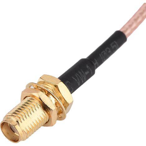 Câble d'extension coaxial RG316 25cm, angle droit, connecteur SMA femelle vers MMCX mâle