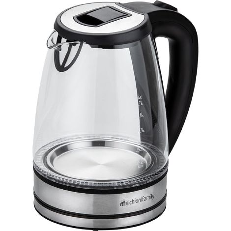 2200 W Glas-Wasserkocher 1,7 Lt. mit Trockenlaufschutz mit LED-Licht (1/5)