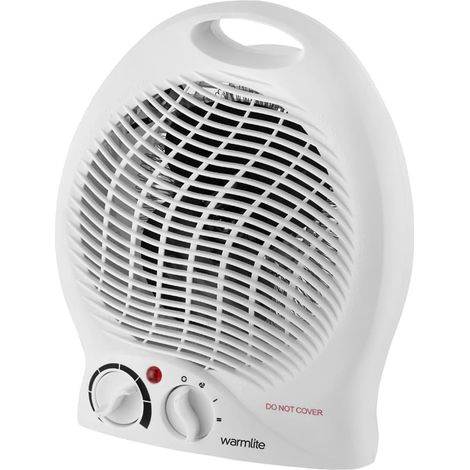 Warmlite Thermo Fan Heater with 2 Heat Settings and Overheat Protection, White, 2000 W, WL44002 (1/5)