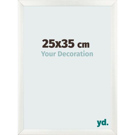 yd. - Cadre photo 25x35 - Blanc Patine - MDF - Pisa (1/5)