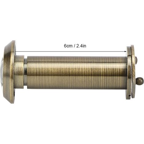 Judas de porte de sécurité antivol avec angle de vision de 220 degrés et couvercle arrière pour usage domestique (couleur bronze) (1/5)