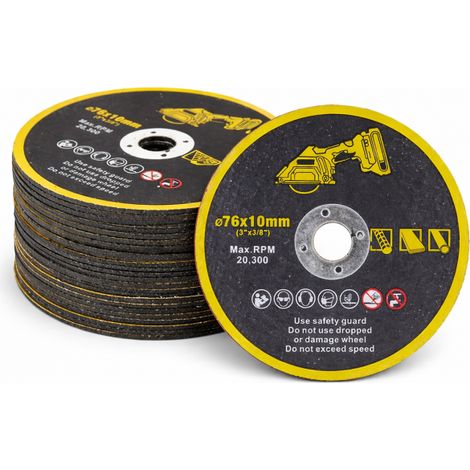 25 Dischi Da Taglio 76mm Mini Smerigliatrice mini flex Ø76x10mm Metallo Acciaio