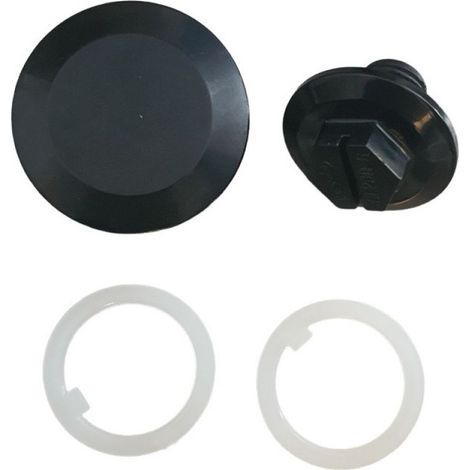 Hayward – Capuchon et vis pour chlorinateur et brominateur de piscine – Ensemble noir pour modèles CL200 et CL220 – Accessoires de piscine