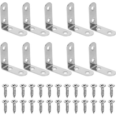 Équerres métalliques Unomor 16 jeux de connecteurs d angle (1/5)