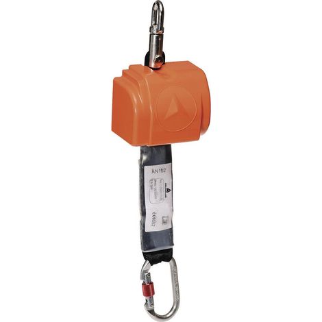 Delta Plus 3660348003513 Anticaduta a Richiamo Automatico Minibloc AN102 Con Assorbitore di Energia Arancio (1/2)
