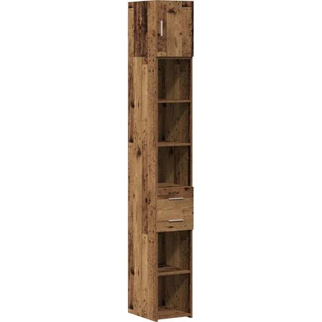 Maison Exclusive - Armario de almacenamiento 2 pcs Madera vieja 3