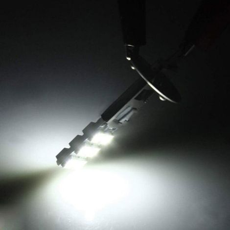 Ampoule H1 LED - 2 Pièces - Aluminium - 55W 12V 6000K - Phare Antibrouillard - Blanc (1/5)