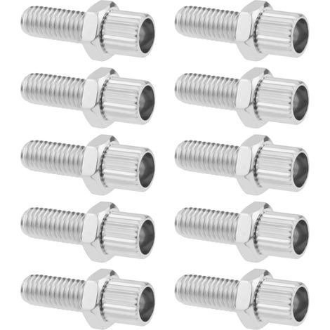 Boulons de Réglage Barillet de Frein de Vélo Accessoires de Fixation de Levier de Poignée de Frein de Vélo pour Vélos Motos Scooters, Argent