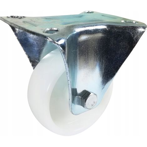 Rueda fija de polipropileno de 100 mm con capacidad de carga de 80 kg. (1/5)