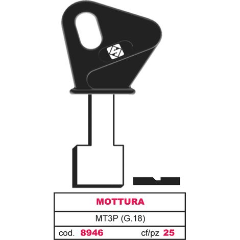 Silca CHIAVE A POMPA MT3P (G.VAS 5) MOTTURA 5.00 pz