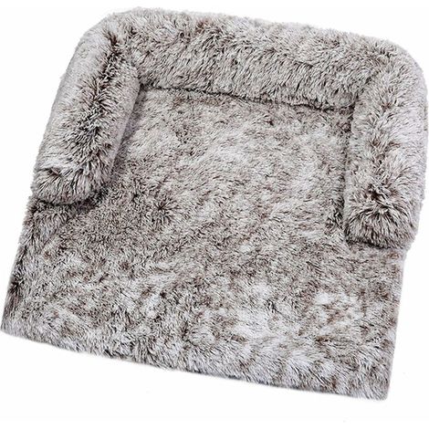 Soft Plush Dog Mat Ultra Soft Washable Pet Fur Calming Dog Bed (M, Coffee) (1/5)