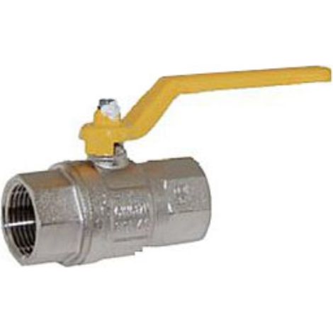Valvula de esfera para gas 1/2 H-H c/maneta acero