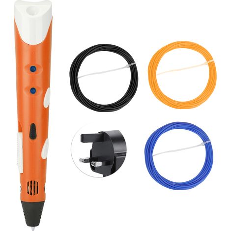 Stylo 3D pour dessin et modelage, kit de filament artisanal pour étudiants et enfants, prise UK (1/5)