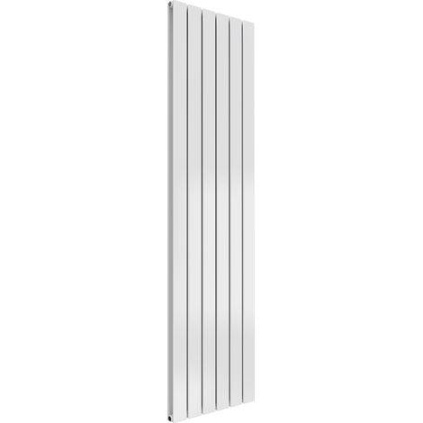 Reina Flat Double Designer Vertical Radiator 1600mm H x 440mm W - White