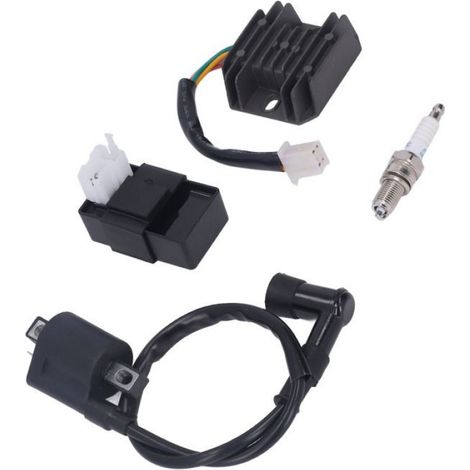 Kit Allumage - Bobine Allumage 6 Broches - CDI - Régulateur Tension - Pour Moto Tout-Terrain 125cc à 250cc - Kit ×1 (1/3)