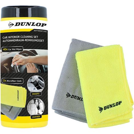 Chiffon Microfibre DUNLOP 35x40cm 300gsm - Nettoyage Humide & Sec, Lavable & Réutilisable, Haute Absorption, Entretien Auto (1/4)