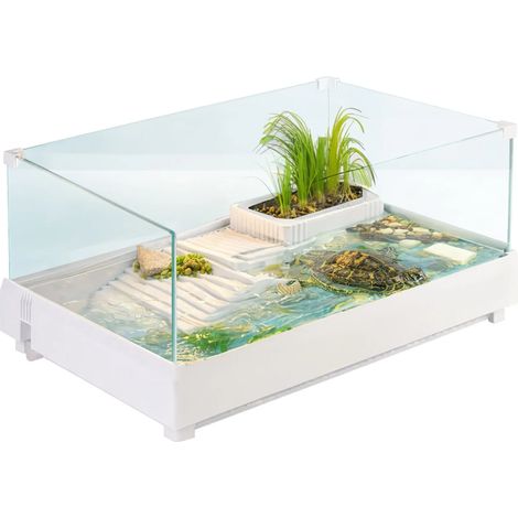 Jardin de tortues Kruger Meier - aquarium à tortues avec île 49x31x18,5 (1/5)