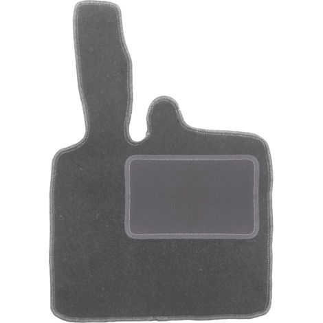 Tapis de sol conducteur en velours pour : Smart ForTwo I avec repose-pieds (1998-2007) graphite