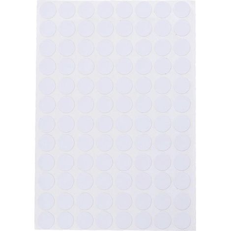 96 pièces/feuille Cache-trous de vis étanches et antidérapants, autocollants décoratifs de 15 mm (01)-20.50X14.50X0.10CM-White (1/4)