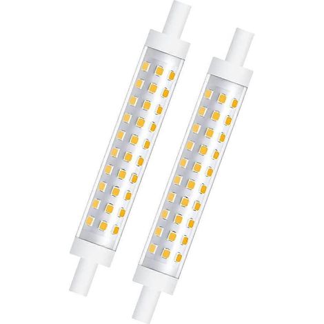 R7s J118 Halogenlampe mit Reflektor, warmweiß 3000K, 10 W, dimmbar, entspricht einer klassischen Halogenlampe, für die Decke. (1/5)