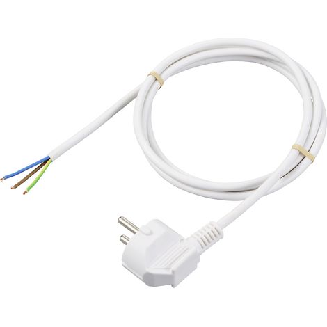 Sygonix SY-6408152 alimentation Cordon électrique blanc 1.50 m A717483 (1/2)