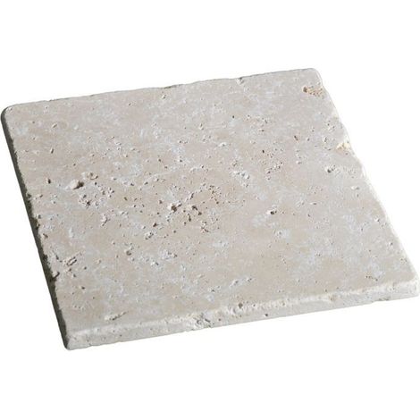 Carrelage Travertin Beige Clair 1er choix Vieilli - 61x61x1,2 cm (1/5)