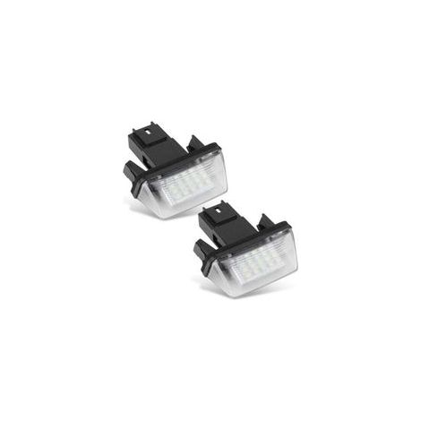 Zweiteilige Kennzeichenbeleuchtung mit 18 LEDs, links und rechts, für C3 2002-2009 / BERLINGO / 306 307 406 5008 (1/2)