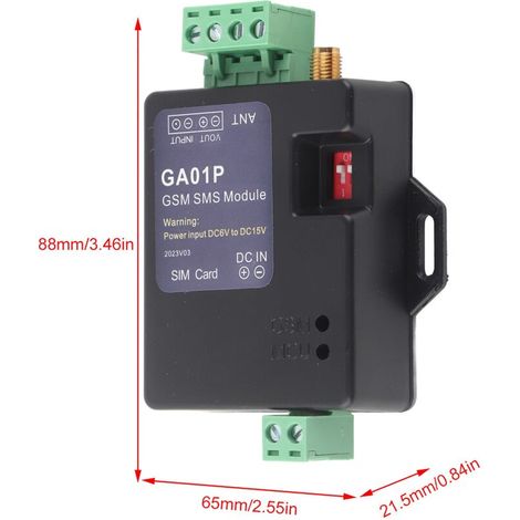 SJLERST GSM-Stromausfallalarm, sendet SMS-Benachrichtigungen an 6 vordefinierte Mobiltelefone (), SMS-Alarm, Smart-Home-Sicherheitssystem, unterstützt die Verbindung verschiedener