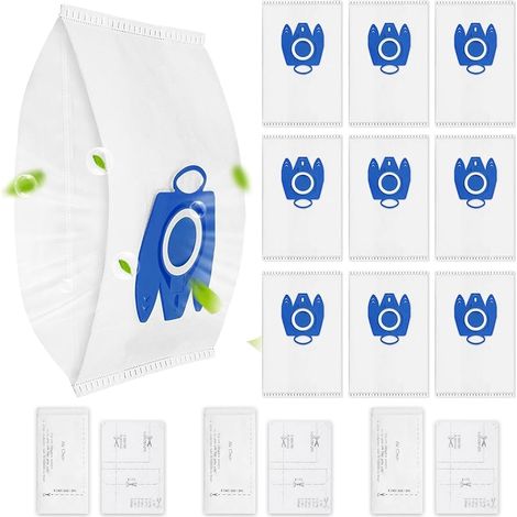 10 Sacs d'Aspirateur pour Miele GN 3D, Sac Aspirateur pour Complete C3 C2 Classic C1, S2 S4 S5 S6 S8 Série (10 Sacs à Poussière avec 3 Jeux de Filtres) (1/5)