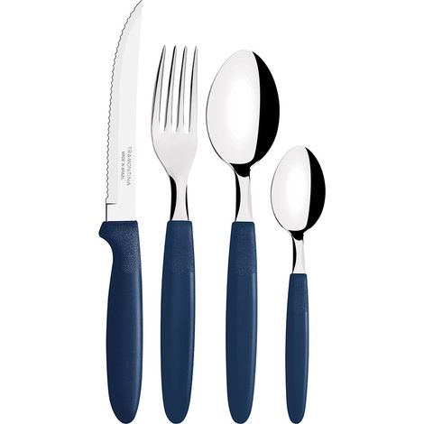Besteckset Ipanema 25 Teile mit Griff Blau