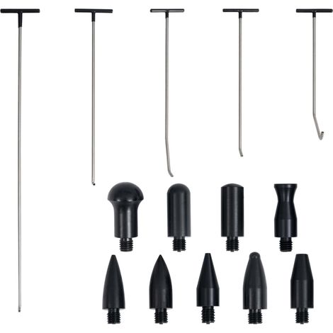 Kit riparazione ammaccature senza vernice 5 pezzi in acciaio inox 020003998
