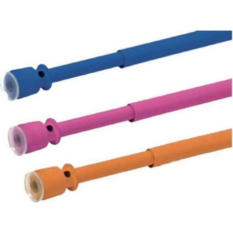 SCORRITENDA BASTONE FINESTRA ESTENSIBILE A PRESSIONE BLU CM 40 - 66 (50436)