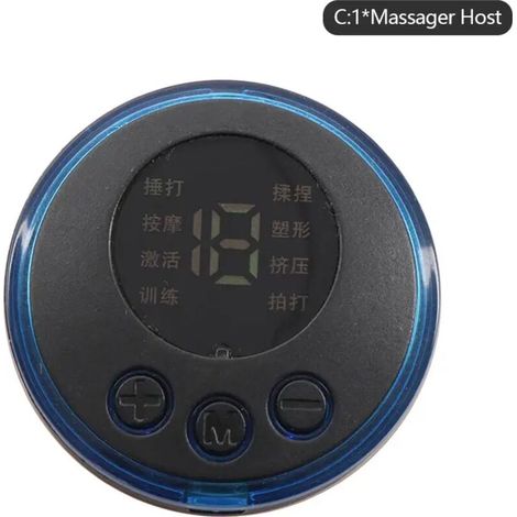 Mini masseur électrique portable EMS à impulsions pour soulager les douleurs cervicales et dorsales, les bras, les jambes et le corps. Oreiller de massage relaxant.-AquaForge