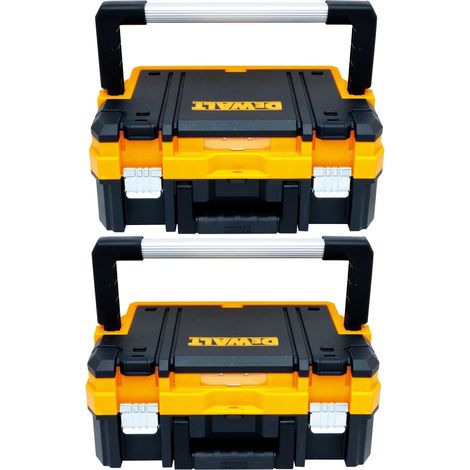 Dewalt DWST1-70704 TSTAK I Stackable Power Tool Organiser Accessory Box x 2