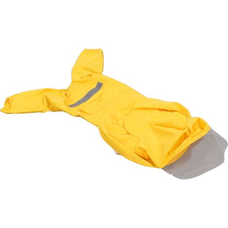 Imperméable pour chien, respirant et à capuche ajustable, avec poche et bandes réfléchissantes, taille XL. (1/5)