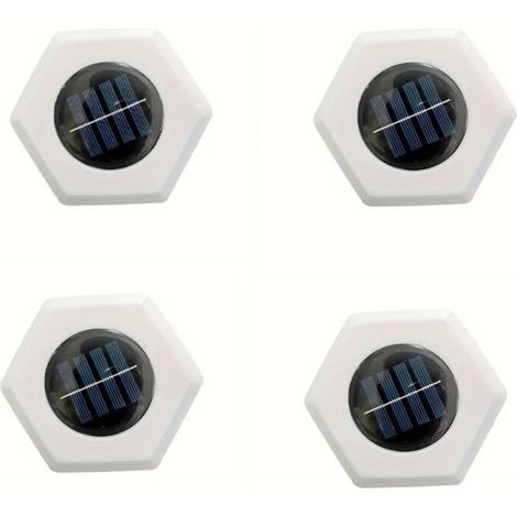 Solarbetriebene Bodenleuchte, Gartenleuchte, Stufenleuchte, wasserdichte LED-Außenbeleuchtung, Stehleuchte für den Außenbereich - Crezuo