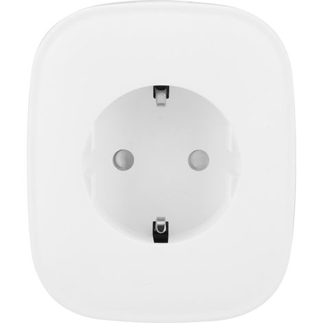 Ortviai Prise intelligente Wi-Fi avec commande vocale, minuterie et suivi de la consommation d’énergie – Blanc (1/5)