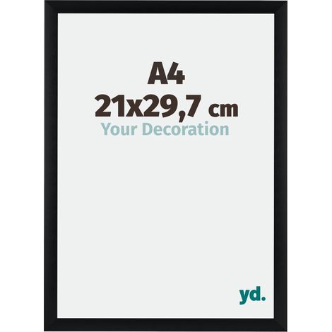 yd. - Cadre photo A4 21x29.7 - Noir Brosse - Aluminium - Tucson (1/5)