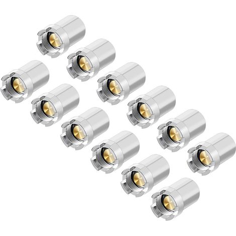 Adaptateur magnétique fileté 12 pièces, noyau en laiton, boîtier en acier allié, haute conductivité, pour atomiseur (1/5)