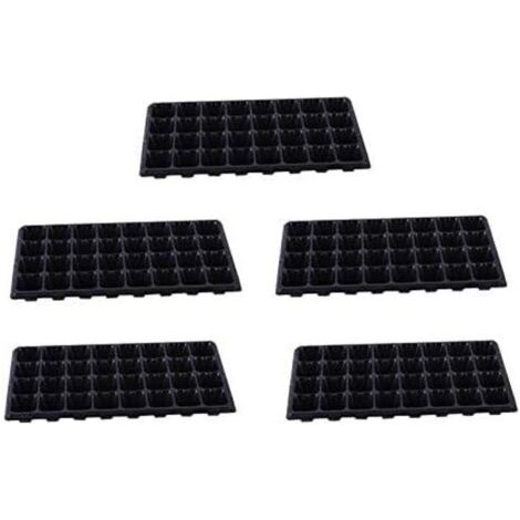 5/10 Godets De Semis en Grille Bac à Semis,32 Trous Plateau De Germination, Mini Serre pour Plantes, Plaque Frontale Biodégradable Boîte De Pépinière De Pulpe De Jardinage (5PC)