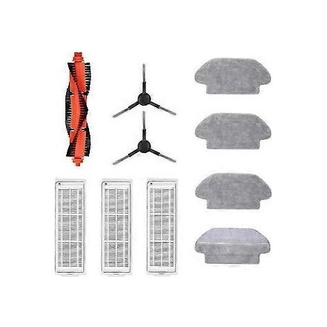 Accessoires pour robot aspirateur et serpillère Mi Robot Vacuum Mop Pro P STYTJ02YM : brosse latérale principale, filtre HEPA et serpillère. (1/5)