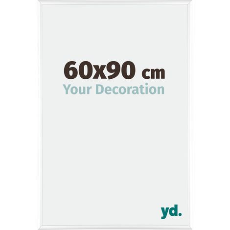 Cadre Puzzle 60x90 cm - Blanc Brillant - Aluminium - Kent. (1/5)