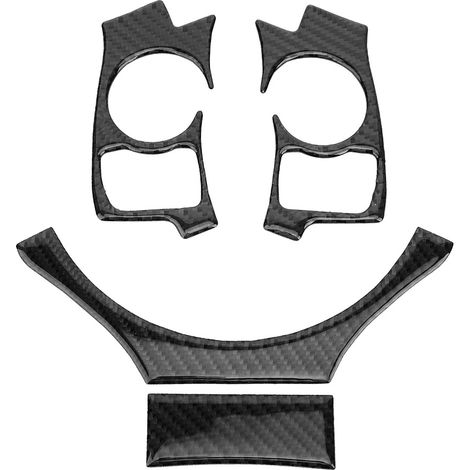 4 pièces/ensemble revêtement d'habillage de volant en Fiber de carbone réaménagement de voiture convient pour LEXUS IS250 IS300 IS350 2014-2018Type B (1/5)