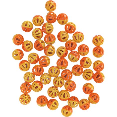 Lot de 50 balles interactives en plastique avec clochette pour chats, chatons, hamsters et chinchillas. (1/5)