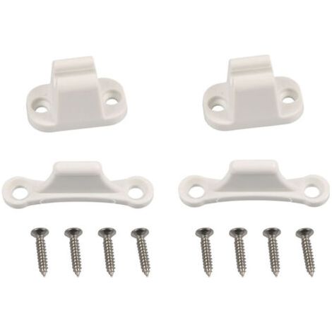 Serrure Porte pour Camping-Car et Caravane , Compatible Trous de Montage de 35 mm et 48 mm , Accessoires Camping Car , Serrure Blanche pour Compartiment , Sécurité Renforcée pour Camping-Car (1/5)