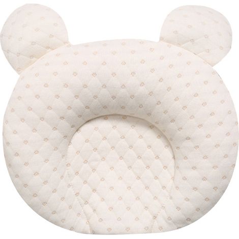 Oreiller ergonomique pour bébé en pur coton, pour nouveau-né de 0 à 1 an, en coton à mémoire de forme, anti-déformation, correcteur de posture, oreiller de sommeil anti-chute, quatre saisons (1/2)